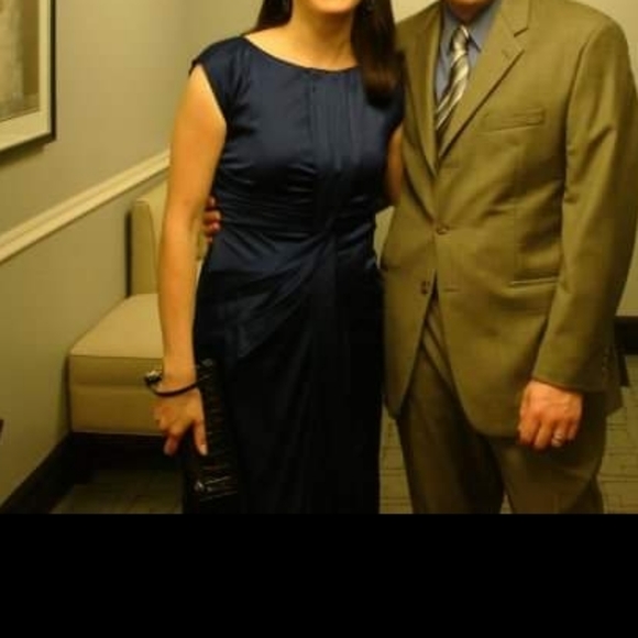 Suzi Chin For Maggy Boutique Silk Lined Dress, size 6 - Picture 5 of 7